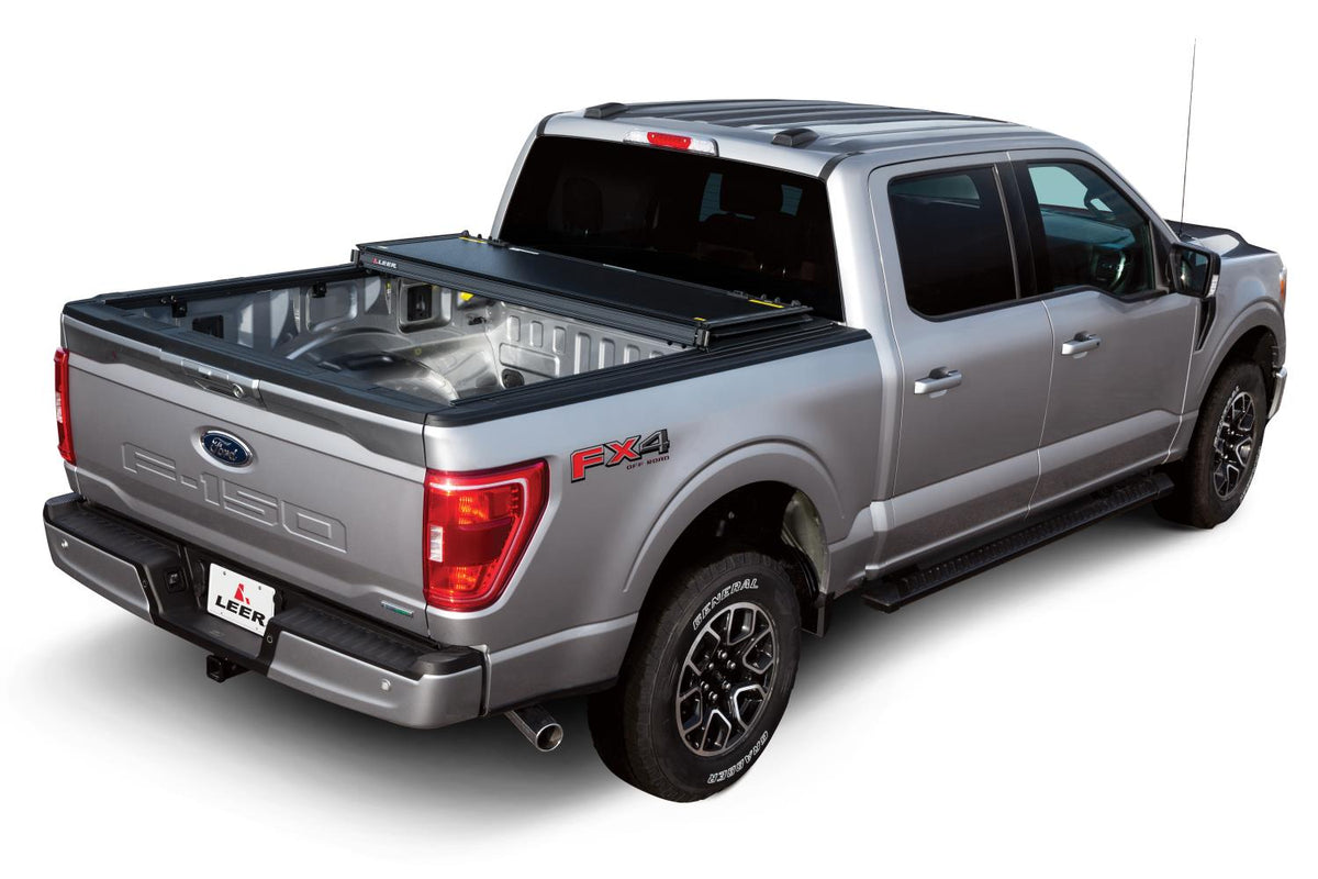 Leer HF350M Hard Tri-Folding Tonneau Cover Fits Select Ford F-150 ...