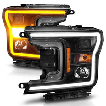 Load image into Gallery viewer, Anzo FORD F-150 18-20 PROJECTOR PLANK STYLE SWITCHBACK HEADLIGHTS BLACK