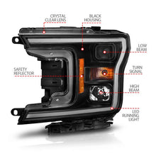Load image into Gallery viewer, Anzo FORD F-150 18-20 PROJECTOR PLANK STYLE SWITCHBACK HEADLIGHTS BLACK