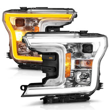 Load image into Gallery viewer, Anzo FORD F-150 18-20 PROJECTOR PLANK STYLE SWITCHBACK HEADLIGHTS CHROME