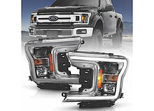 Load image into Gallery viewer, Anzo FORD F-150 18-20 PROJECTOR PLANK STYLE HEADLIGHTS CHROME