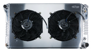 77-87 Chevy/GMC Pickup Truck Aluminum Radiator And 14 Inch Dual Fan Kit