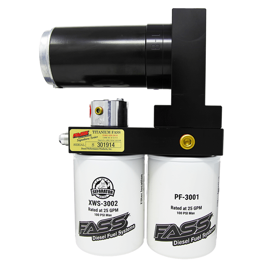 FASS Titanium Signature Series Diesel Fuel System 290F 240GPH (65 PSI), Ford Powerstroke 2017-2022, 900-1200hp, (TSF18290F240G)