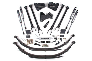 BDS 4 Inch Lift Kit | 4-Link Conversion | Ford F250/F350 Super Duty (17-19) 4WD | Diesel