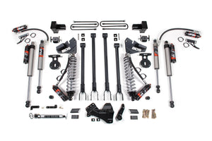 BDS 4 Inch Lift Kit w/ 4-Link | FOX 2.5 Performance Elite Coil-Over Conversion | Ford F250/F350 Super Duty (17-19) 4WD | Diesel