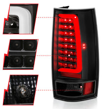 Load image into Gallery viewer, ANZO 311321 2007-2014 Chevy Tahoe LED Taillight Plank Style Black w/Clear Lens