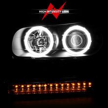 Load image into Gallery viewer, ANZO 111127 2002-2009 Chevrolet Trailblazer Projector Headlights w/ Halo Black