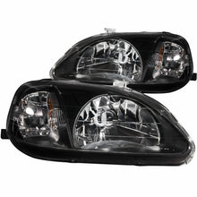 Load image into Gallery viewer, ANZO 121166 2005-2009 Ford Mustang Projector Headlights w/ Halo Black