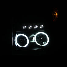 Load image into Gallery viewer, ANZO 111329 2014-2015 Jeep Grand Cherokee Projector Headlights w/ Plank Style Design Black