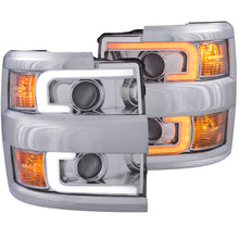 Load image into Gallery viewer, ANZO 111388 LED Headlights 17-18 Ford F-250 Super Duty Plank-Style L.E.D. Headlight Black (Pair)