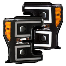Load image into Gallery viewer, ANZO 111388 LED Headlights 17-18 Ford F-250 Super Duty Plank-Style L.E.D. Headlight Black (Pair)
