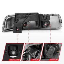 Load image into Gallery viewer, ANZO 111011 1999-2002 Chevrolet Silverado 1500 Crystal Headlights Chrome