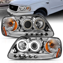 Load image into Gallery viewer, ANZO 111054 1997.5-2003 Ford F-150 Projector Headlights w/ Halo Chrome 1pc