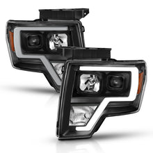 Load image into Gallery viewer, ANZO 111443 2009-2014 Ford F-150 Projector Light Bar H.L Black Amber