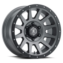 Load image into Gallery viewer, ICON 2017856350TT Compression 17x8.5 6x135 6mm Offset 5in BS 87.1mm Bore Titanium Wheel