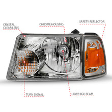 Load image into Gallery viewer, ANZO 111484 2001-2011 Ford Ranger Crystal Headlight Chrome w/Corner Lights (OE Replacement)