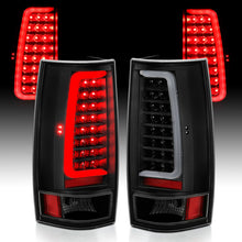 Load image into Gallery viewer, ANZO 311321 2007-2014 Chevy Tahoe LED Taillight Plank Style Black w/Clear Lens