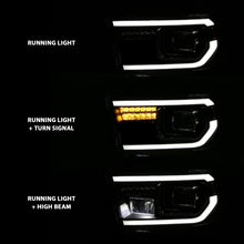 Load image into Gallery viewer, ANZO 111447 2007-2014 Toyota Tundra Projector Light Bar H.L Black Amber(Led High Beam) (Halogen Version)