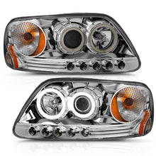 Load image into Gallery viewer, ANZO 111054 1997.5-2003 Ford F-150 Projector Headlights w/ Halo Chrome 1pc
