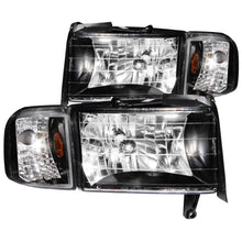Load image into Gallery viewer, ANZO 111067 1994-2001 Dodge Ram Crystal Headlights Black
