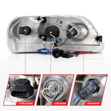 Load image into Gallery viewer, ANZO 111054 1997.5-2003 Ford F-150 Projector Headlights w/ Halo Chrome 1pc