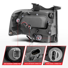 Load image into Gallery viewer, ANZO 111113 2007-2014 Ford Expedition Projector Headlights w/ Halo Black