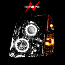 Load image into Gallery viewer, ANZO 111147 2007-2014 Gmc Yukon Projector Headlights w/ Halo Chrome (CCFL)