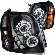 Load image into Gallery viewer, ANZO 111148 2007-2014 Gmc Yukon Projector Headlights w/ Halo Black (CCFL)