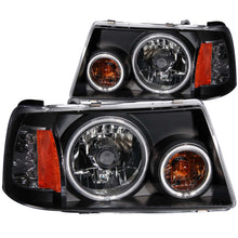 Load image into Gallery viewer, ANZO 111152 2001-2011 Ford Ranger Projector Headlights w/ Halo Black (CCFL) 1 pc