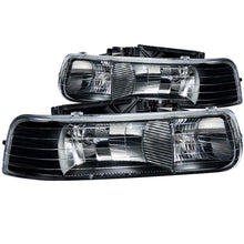 Load image into Gallery viewer, ANZO 111155 1999-2002 Chevrolet Silverado 1500 Crystal Headlights Black