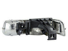 Load image into Gallery viewer, ANZO 111155 1999-2002 Chevrolet Silverado 1500 Crystal Headlights Black