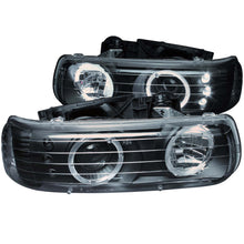 Load image into Gallery viewer, ANZO 111189 1999-2002 Chevrolet Silverado 1500 Projector Headlights w/ Halo Black