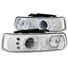 Load image into Gallery viewer, ANZO 111190 1999-2002 Chevrolet Silverado 1500 Projector Headlights w/ Halo Chrome