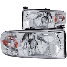 Load image into Gallery viewer, ANZO 111206 1994-2001 Dodge Ram Crystal Headlights Chrome w/ LED