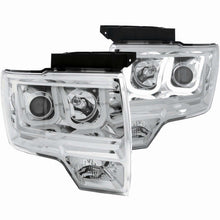 Load image into Gallery viewer, ANZO 111264 2009-2014 Ford F-150 Projector Headlights w/ U-Bar Chrome