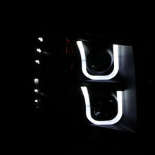 Load image into Gallery viewer, ANZO 111281 2007-2013 Chevrolet Silverado 1500 Projector Headlights w/ U-Bar Black