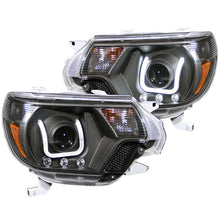 Load image into Gallery viewer, ANZO 111290 2012-2015 Toyota Tacoma Projector Headlights w/ U-Bar Black