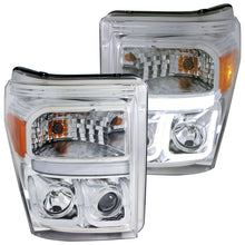Load image into Gallery viewer, ANZO 111291 2011-2015 Ford F-250 Projector Headlights w/ U-Bar Chrome