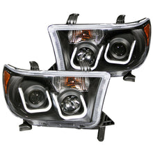 Load image into Gallery viewer, ANZO 111294 2007-2013 Toyota Tundra Projector Headlights w/ U-Bar Black