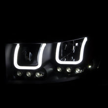 Load image into Gallery viewer, ANZO 111314 2006-2008 Dodge Ram 1500 Projector Headlights w/ U-Bar Black