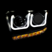 Load image into Gallery viewer, ANZO 111326 2014-2015 Toyota Tundra Projector Headlights w/ U-Bar Black w/ DRL