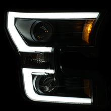 Load image into Gallery viewer, ANZO 111347 2015-2016 Ford F-150 Projector Headlights w/ Plank Style Design Black w/ Amber