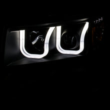 Load image into Gallery viewer, ANZO 111351 2009-2014 Ford F-150 Projector Headlights w/ U-Bar Black Amber (HID TYPE) (WITHOUT HID KIT)