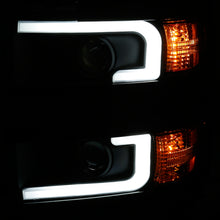 Load image into Gallery viewer, ANZO 111363 Projector Headlights With Plank Style Design Black w/Amber 15-17 Chevrolet Silverado 2500/3500