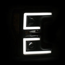 Load image into Gallery viewer, ANZO 111388 LED Headlights 17-18 Ford F-250 Super Duty Plank-Style L.E.D. Headlight Black (Pair)