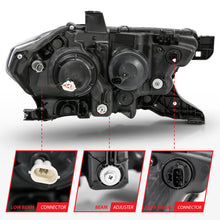 Load image into Gallery viewer, ANZO 111396 2016-2017 Toyota Tacoma Projector Headlights w/ Plank Style Switchback Black w/ Amber