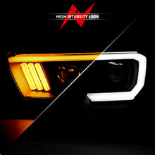 Load image into Gallery viewer, ANZO 111396 2016-2017 Toyota Tacoma Projector Headlights w/ Plank Style Switchback Black w/ Amber