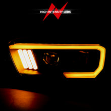 Load image into Gallery viewer, ANZO 111396 2016-2017 Toyota Tacoma Projector Headlights w/ Plank Style Switchback Black w/ Amber