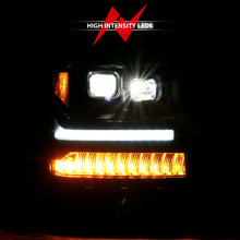 Load image into Gallery viewer, ANZO 111420 16-18 Chevrolet Silverado 1500 LED Projector Headlights w/Plank Style Switchback Black w/ Amber