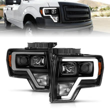 Load image into Gallery viewer, ANZO 111443 2009-2014 Ford F-150 Projector Light Bar H.L Black Amber